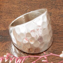 Sterling Silver Hammered Ring (Mexico)