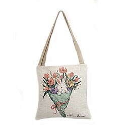 American Mills Bunny Bouquet Open-top Tote Bag