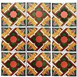 Aicha Design Accent Ceramic Tiles (Set of 9)