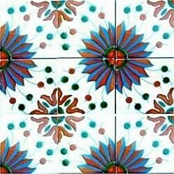 Chams Design Accent Ceramic Tiles (Set of 9)
