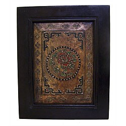 Handcrafted Wood Floral Wall Hanging (India)