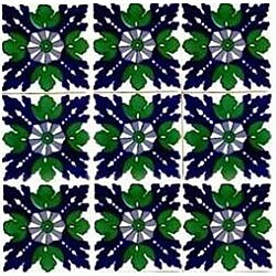 Mosaic 'Wahiba' 9-tile Ceramic Project Accent Tiles