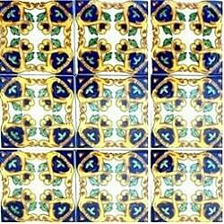 Mosaic 'Faiza' 9-tile Ceramic Project Accent Tiles