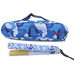 Farouk Systems CHI 1-inch Blue Camo Ceramic Flat Iron