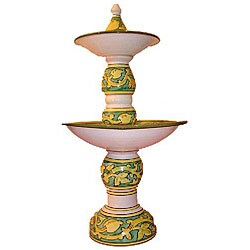 Handmade 'Limoncello' Ceramic Water Fountain