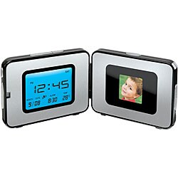 Shift3 Photo Viewer with Digital Clock (Case of 4)