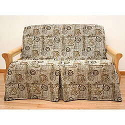 Full-size Melody Skirted Futon Slipcover 