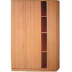 3-door Pear Finished Armoire