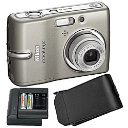 Nikon L11 6MP Digital Camera with Power Kit (Refurbished)