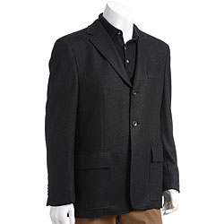 Radley Men's Black Boiled Wool Blazer