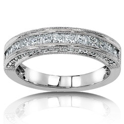 14k Gold 3/4ct TDW Princess Diamond Band