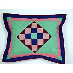 Amish Chain Standard Pillow Sham Set 