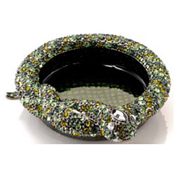 Kenneth Jay Lane Green Crystal Snake Trinket Tray 