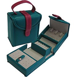 Turquoise and Pink Jewelry Box Purse