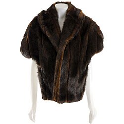 Black Rivet Women's Faux Fur Stole