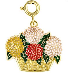 Basket of Mums Pendant