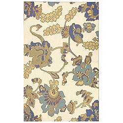 Tufted Ivory Wool Rug (5' x 8')