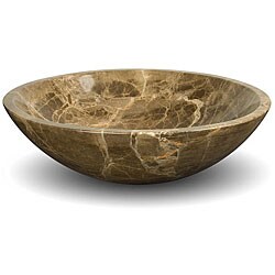 DreamLine Stone Emperador Dark Vessel Sink