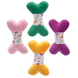 Grriggles Butterfly Bone Squeaky Toy (Set of 4)