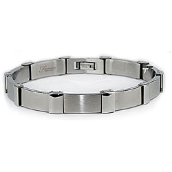 Stainless Steel Men's Simple Link Bracelet