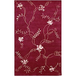 Hand-knotted Ivory Dharma Wool Rug (10' x 12'6)