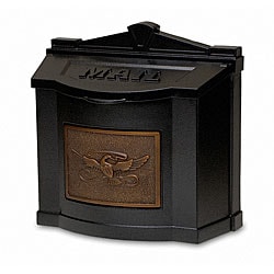 Gaines Wall Mount Black Mailbox