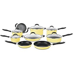 Cuisinart 15-piece Yellow Nonstick Cookware Set