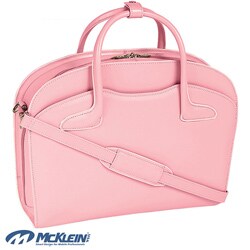 McKlein Pink Barrington Italian Leather Laptop Case