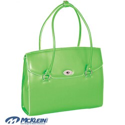 McKlein Green Geneva Italian Leather Laptop Case