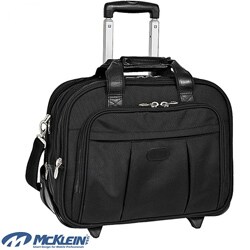McKlein Damen Nylon Detachable-Wheeled Laptop Case