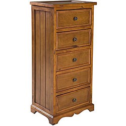 Wood 5-drawer Straight Cabinet