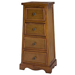 Wood 4-drawer Pyramid What-not
