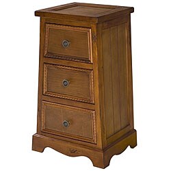 Wood 3-drawer Pyramid Cabinet