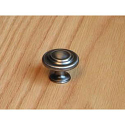 Weathered Nickel 3-ring Cabinet Hardware Knob