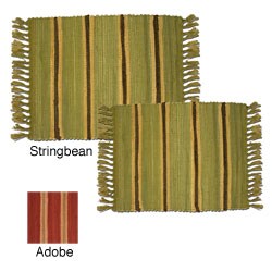 Magic Makeover Awning Stripe 2-piece Rug Set