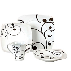 dinnerware sets under $20
 on Studio Black and White 16-piece Dinnerware Set | Overstock.com