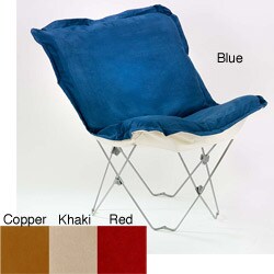 Butterfly Frame Chair with Microfiber Cushion