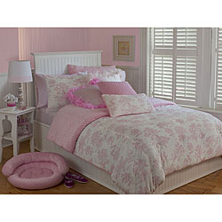 Micro-plush Vintage Toile 3-piece Comforter Set