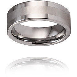 Tungsten Brushed and Polished Band (8 mm)
