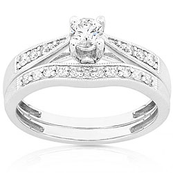 14k Gold 2/5ct TDW Round Diamond Bridal Ring Set (H-I, I1)