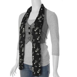 Self Esteem Junior's Vest Front Top and Scarf