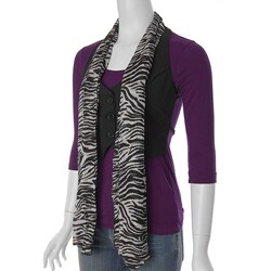 Self Esteem Juniors Vest Front Top and Scarf