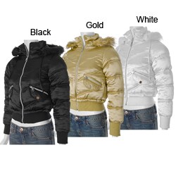 Everyday Brand Junior's Plush Trim Quilted Jacket