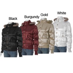 Everyday Brand Junior's Plush Trim Quilted Jacket