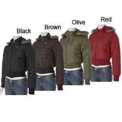 Everyday Brand Junior's Plush Trim Quilted Jacket