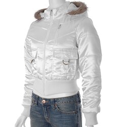 Everyday Brand Junior's Plush Trim Quilted Jacket