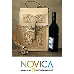 Leather 'Sweet Wine' Bag (Peru)