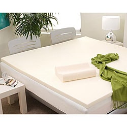 Eco-friendly 4-inch Memory Foam Mattress Topper and Contour Pillow