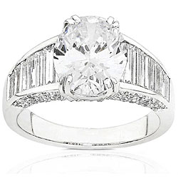 18k Gold 4 7/8ct TDW Oval Diamond Ring (J, I1)