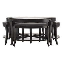 Drexel Heritage British Accents Cocktail Table and Stools